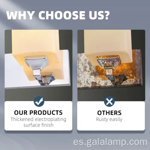 Luz de tocador de baño LED contemporáneo